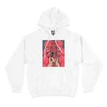 Load image into Gallery viewer, &quot;Candyfloss&quot; Basic Hoodie Black/White