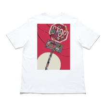 Load image into Gallery viewer, &quot;Sign&quot; Cut and Sew Wide-body Tee White/Beige