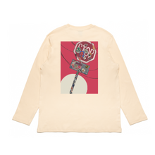Load image into Gallery viewer, &quot;Sign&quot; Cut and Sew Wide-body Long Sleeved Tee White/Beige