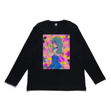Load image into Gallery viewer, &quot;Mellow Funky Garden&quot; Cut and Sew Wide-body Long Sleeved Tee White/Black