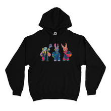 Load image into Gallery viewer, &quot;Racer Rabbit&quot; Basic Hoodie Black/White