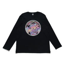 Load image into Gallery viewer, &quot;Glitter Bot&quot; Cut and Sew Wide-body Long Sleeved Tee White/Black