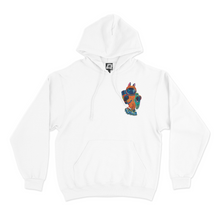 Load image into Gallery viewer, &quot;Extraterrestrial Boxing&quot; Basic Hoodie White/Black