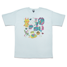 Load image into Gallery viewer, &quot;Toys &amp; Gadgets&quot; Taper-Fit Heavy Cotton Tee Mint/Rose