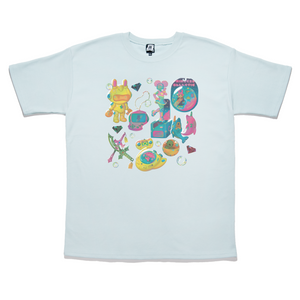 "Toys & Gadgets" Taper-Fit Heavy Cotton Tee Mint/Rose