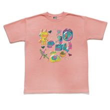 Load image into Gallery viewer, &quot;Toys &amp; Gadgets&quot; Taper-Fit Heavy Cotton Tee Mint/Rose