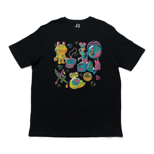 "Toys & Gadgets" Cut and Sew Wide-body Tee Black