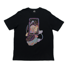 Load image into Gallery viewer, &quot;Wizardtok&quot; Cut and Sew Wide-body Tee Black/Beige