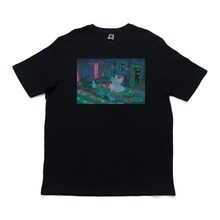 Load image into Gallery viewer, &quot;Haunted House&quot; Cut and Sew Wide-body Tee White/Black