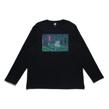 Load image into Gallery viewer, &quot;Haunted House&quot; Cut and Sew Wide-body Long Sleeved Tee White/Black