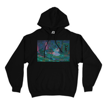 Load image into Gallery viewer, &quot;Haunted House&quot; Basic Hoodie White/Black/Cobalt Blue