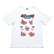 Load image into Gallery viewer, &quot;Heartthrob&quot; Cut and Sew Wide-body Tee White/Beige/Black