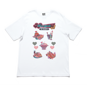 "Heartthrob" Cut and Sew Wide-body Tee White/Beige/Black