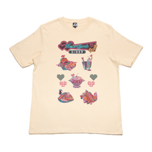 Load image into Gallery viewer, &quot;Heartthrob&quot; Cut and Sew Wide-body Tee White/Beige/Black