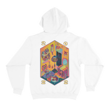 Load image into Gallery viewer, &quot;New Years Card&quot; Basic Hoodie Black/White