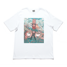 Load image into Gallery viewer, &quot;Bird Girl&quot; Cut and Sew Wide-body Tee White/Black
