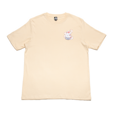 Load image into Gallery viewer, &quot;Monkey&quot; Cut and Sew Wide-body Tee White/Beige