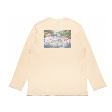 Load image into Gallery viewer, &quot;Monkey&quot; Cut and Sew Wide-body Long Sleeved Tee White/Beige