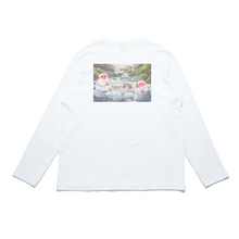 Load image into Gallery viewer, &quot;Monkey&quot; Cut and Sew Wide-body Long Sleeved Tee White/Beige