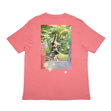 Load image into Gallery viewer, &quot;Sakura&quot; Cut and Sew Wide-body Tee Salmon Pink