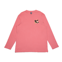 Load image into Gallery viewer, &quot;Sakura&quot; Cut and Sew Wide-body Long Sleeved Tee Salmon Pink