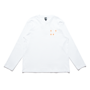 "Magical-V" Cut and Sew Wide-body Long Sleeved Tee White/Black