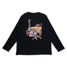 Load image into Gallery viewer, &quot;Loser Buys Lunch&quot; Cut and Sew Wide-body Long Sleeved Tee White/Black