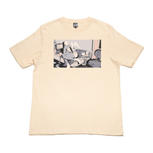Load image into Gallery viewer, &quot;Angel1&quot; Cut and Sew Wide-body Tee White/Beige