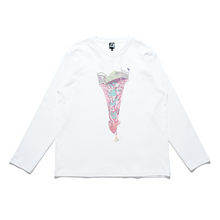 Load image into Gallery viewer, &quot;The Fall&quot; Cut and Sew Wide-body Long Sleeved Tee White/Black