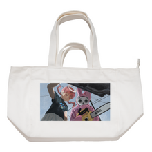 Load image into Gallery viewer, &quot;Hello&quot; Tote Carrier Bag Cream/Green