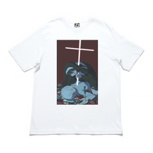 Load image into Gallery viewer, &quot;Nun &amp; Witch&quot; Cut and Sew Wide-body Tee Beige