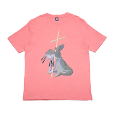 Load image into Gallery viewer, &quot;Demon&quot; Cut and Sew Wide-body Tee Salmon Pink