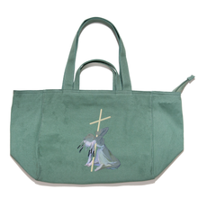 Load image into Gallery viewer, &quot;Demon&quot; Tote Carrier Bag Cream/Green