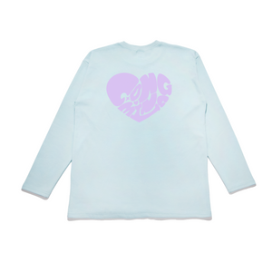 "Congming1" Taper-Fit Heavy Cotton Long Sleeve Tee Mint/Rose