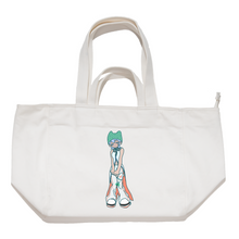 Load image into Gallery viewer, &quot;Congming1&quot; Tote Carrier Bag Cream/Green