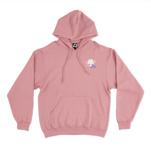 "Bunny Dream" Fleece Hoodie Light Pink