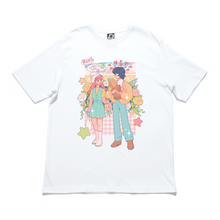 Load image into Gallery viewer, &quot;Colorful Crush&quot; Cut and Sew Wide-body Tee White/Black