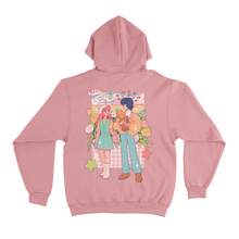Load image into Gallery viewer, &quot;Colorful Crush&quot; Fleece Hoodie Beige/Light Pink