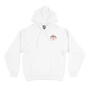 "Love at First Sight" Basic Hoodie White