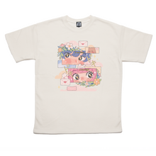 Load image into Gallery viewer, &quot;Love at First Sight&quot; Taper-Fit Heavy Cotton Tee Beige/Mint