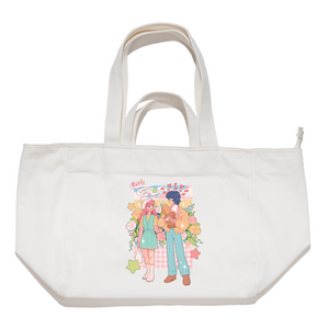 "Love at First Sight" Tote Carrier Bag Cream