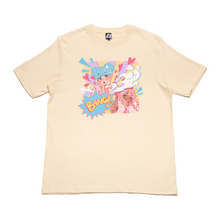 Load image into Gallery viewer, &quot;Love Shot&quot; Cut and Sew Wide-body Tee White/Beige