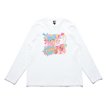 Load image into Gallery viewer, &quot;Love Shot&quot; Cut and Sew Wide-body Long Sleeved Tee White/Beige