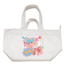 Load image into Gallery viewer, &quot;Love Shot&quot; Tote Carrier Bag Cream/Green