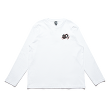 Load image into Gallery viewer, &quot;Ghost catcher&quot; Cut and Sew Wide-body Long Sleeved Tee White/Beige