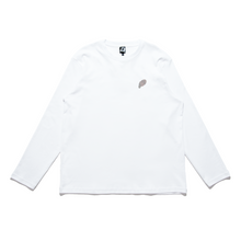 Load image into Gallery viewer, &quot;Out of Mind&quot; Cut and Sew Wide-body Long Sleeved Tee White