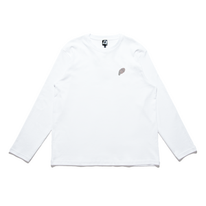 "Out of Mind" Cut and Sew Wide-body Long Sleeved Tee White