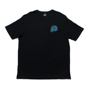 "4" Cut and Sew Wide-body Tee Black