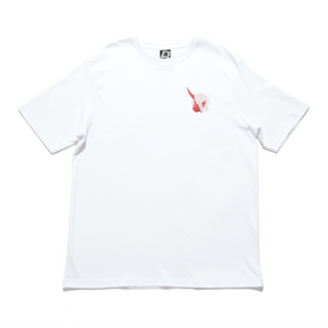 "Cursed" Cut and Sew Wide-body Tee White