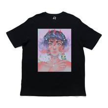 Load image into Gallery viewer, &quot;King of Flowers&quot; Cut and Sew Wide-body Tee White/Black